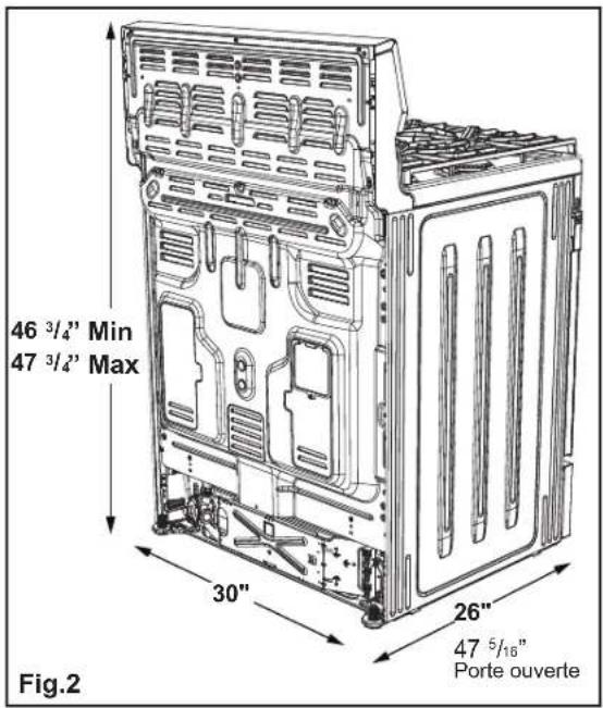 FRIGIDAIRE FCRG3062BK - A AVENTISSEMENT - 1