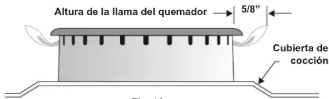FRIGIDAIRE FCRG3062BK - Programe el ajuste BAJO de las valvulas de los quemadores superiores (flujo en linea). - 2