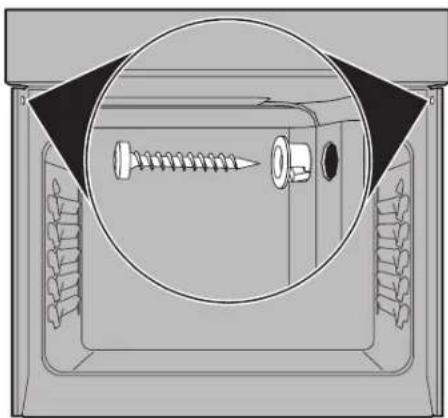 FRIGIDAIRE FCWS3027BK - Install the Anti-tip Mounting Screws - 1