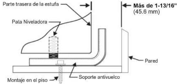 FRIGIDAIRE FCRG3062WH - Instrucciones de instalación del soporte antivuelco - 2