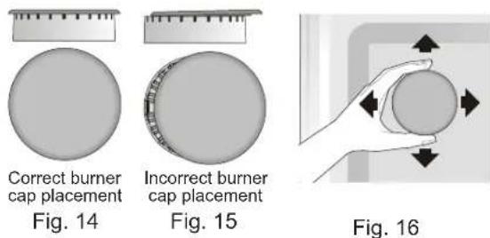 FRIGIDAIRE FCRG3062SS - Check burner cap placement. - 2