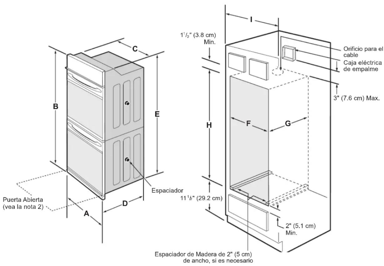 FRIGIDAIRE FCWD2727WH - INSTRUCCIONES DE INSTALLACION PARA EL HORNO ELECTRICO DE PARED - 1