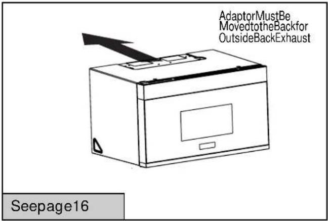 FRIGIDAIRE UMV1422WH - B OUTSIDE BACK EXHAUST (HORIZONTAL DUCT) - 1