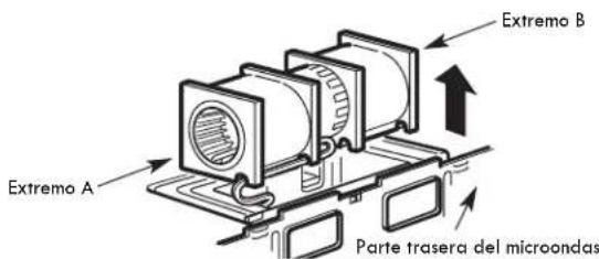 FRIGIDAIRE UMV1422WH - AJUSTE DEL VENTILADOR DEL MICROONDAS PARA LA EXTRACCION SUPERIOR EXTERNA - 4