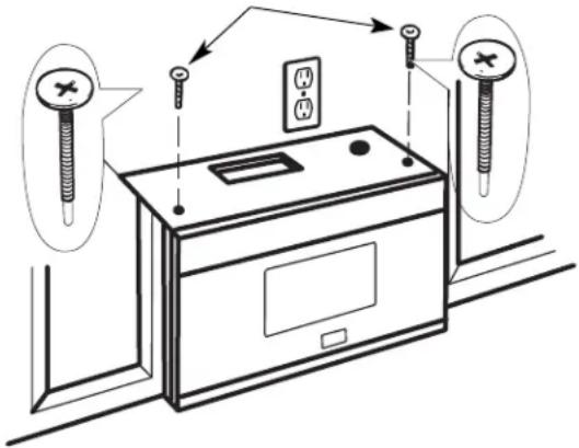 FRIGIDAIRE UMV1422WH - INSTALEN EL HORNO MICROONDAS. - 3