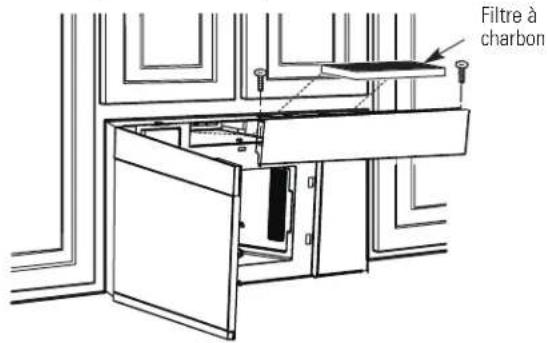 FRIGIDAIRE UMV1422WH - C5. INSTALLATION OU CHANGEMEUT DU FILTRE À CHARBON (Certains modèles) - 1