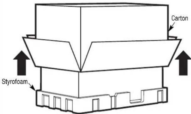 FRIGIDAIRE UMV1422WH - REMOVINGTHEMICROWAVE OVENFROM THECARTON/REMOVINGTHEMOUNTING PLATE - 2