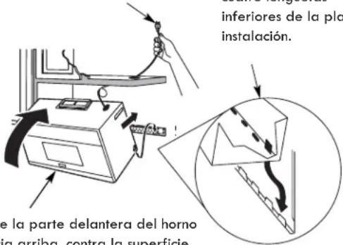 FRIGIDAIRE UMV1422WH - INSTALEN EL HORNO MICROONDAS. - 1