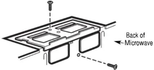 FRIGIDAIRE UMV1422WH - A3. ADAPTING MICROWAVE BLOWER FOR OUTSIDE TOP EXHAUST - 1