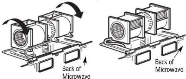 FRIGIDAIRE FMOW1852SS - B5. ADAPTING MICROWAVE BLOWER FOR OUTSIDE BACK EXHAUST - 8