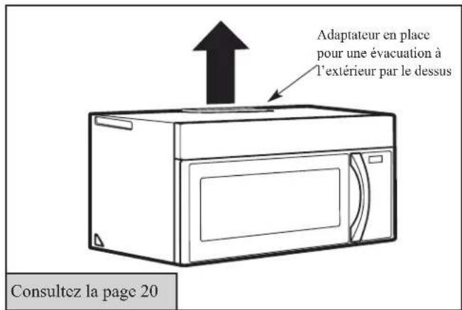 FRIGIDAIRE FMOS1846SS - C ÉVACUATION À L'EXTÉRIEUR PAR LE DESSUS (CONDUIT VERTICAL) - 1