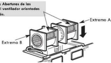FRIGIDAIRE FMOS1846SS - B5. AJUSTE DEL VENTILADOR DEL MICROONDAS PARA LA EXTRACCION TRASERA EXTERNA (cont.) - 6