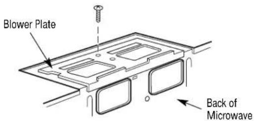 FRIGIDAIRE FMOS1846SS - B2. REMOVE BLOWER PLATE - 1