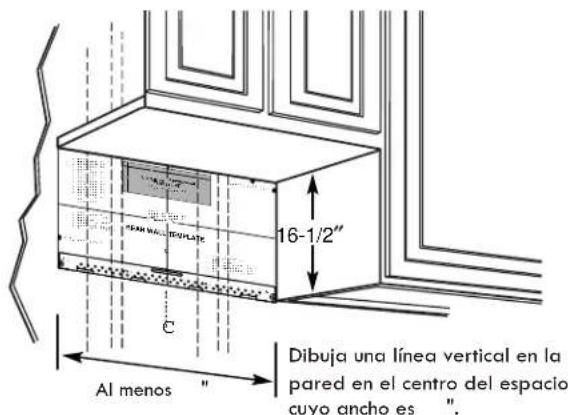 FRIGIDAIRE UMV1422SS - UBICACIÓN DE LA PLACA PARA LA PARED DE BAJO DEL GABINETE - 1
