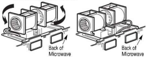 FRIGIDAIRE UMV1422SS - B5. ADAPTING MICROWAVE BLOWER FOR OUTSIDE BACK EXHAUST - 5