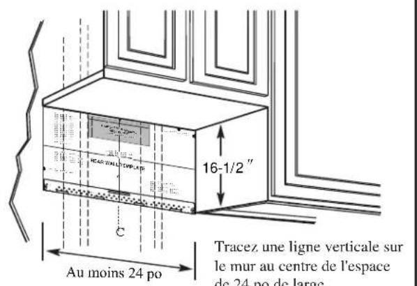 FRIGIDAIRE UMV1422SS - ÉTABLISSEMENT DE L'EMPLACEMENT DE LA PLAQUE MURALE SOUS VOTRE ARMOIRE - 1
