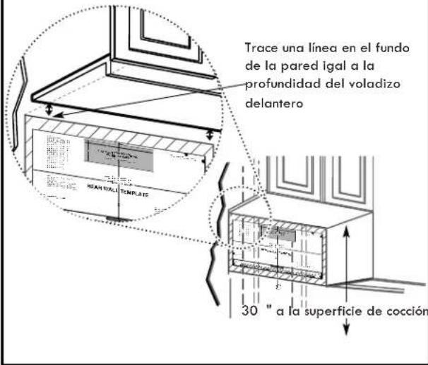 FRIGIDAIRE UMV1422SS - UBICACIÓN DE LA PLACA PARA LA PARED DE BAJO DEL GABINETE - 3
