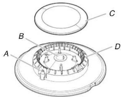 WHIRLPOOL WCGK5036PB - Burner Locations - 2