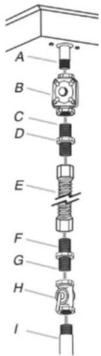 WHIRLPOOL WCGK5030PV - Typical flexible connection - 1