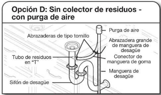 KITCHENAID KDTE104KPS - Conecte la manguera de desagüe - 14