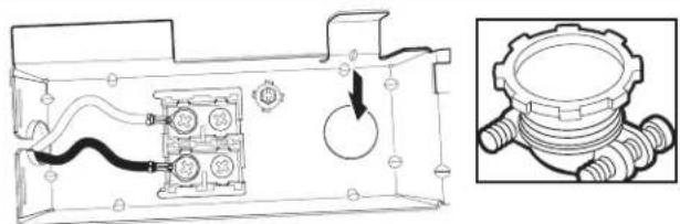 KITCHENAID KDTE104KPS - Instale el protector de cables - 1