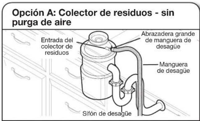 KITCHENAID KDTE104KPS - Conecte la manguera de desagüe - 1