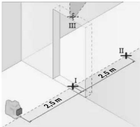 BOSCH GLL 12V-100 CG Professional - Kontrollere de loddrette linjenes nivelleringsnøyaktighet - 1