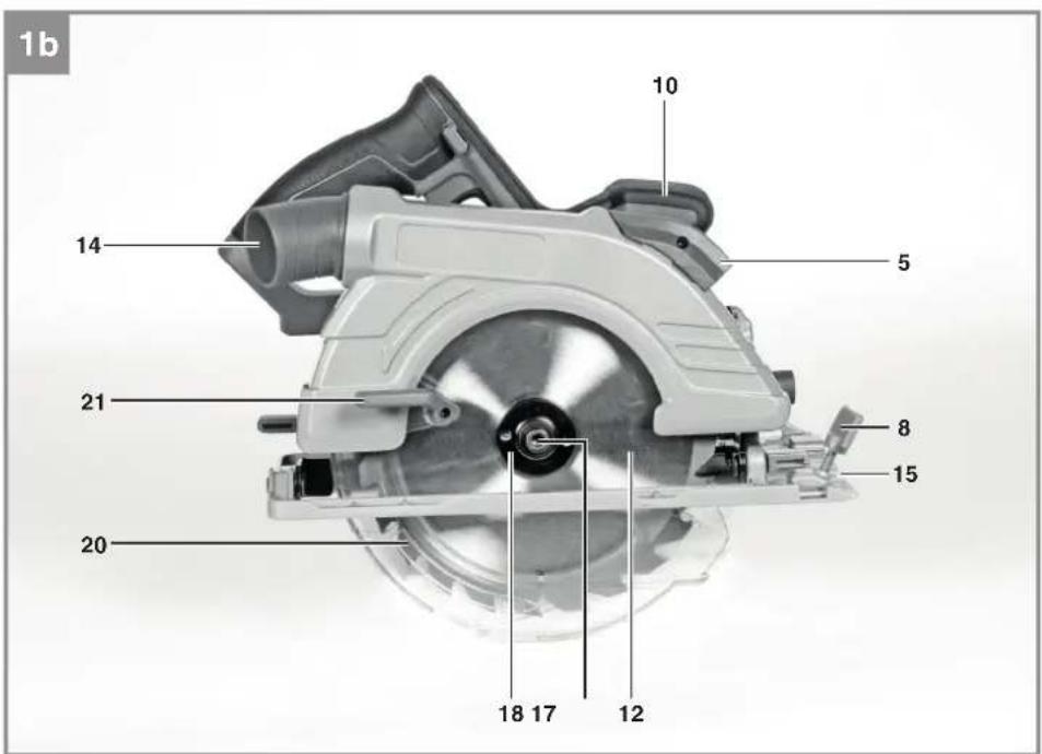 EINHELL TE-CS 18/190 Li BL - Solo - 2