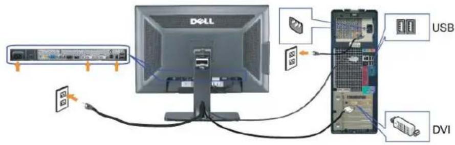 DELL 3008WFP - Connecting Your Monitor - 1