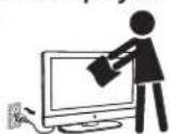 VIEWSONIC CDE3202 - Cleaning the screen surface/ cabinet of the display set - 1