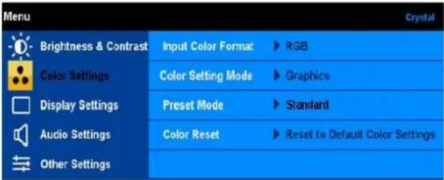 DELL Crystal - Accessing the Menu System - 4