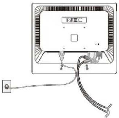 NEC AccuSync AS172 - Remove Monitor Stand for Mounting - 4