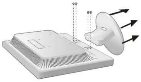 NEC AccuSync AS172 - Remove Monitor Stand for Mounting - 3