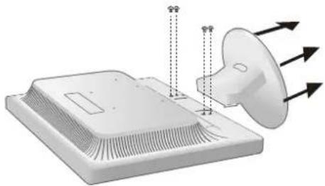 NEC AccuSync AS193i - Remove Monitor Stand for Mounting - 2