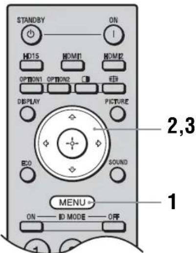 SONY KDL-40X1 - Overview of the Menus - 1