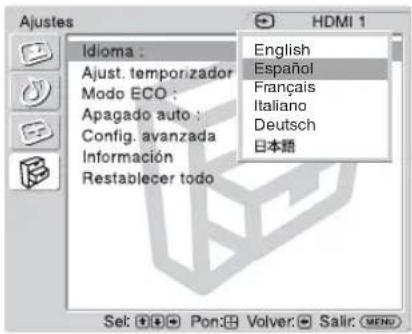 SONY KDL-40X1 - Ajustes Ajustes de - 1