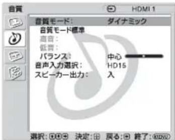 SONY KDL-40X1 - メニュー画面 設定／変更できる項目 - 2