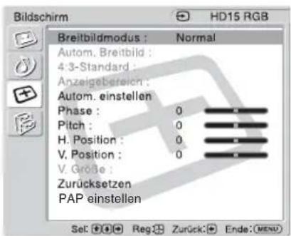 SONY KDL-40X1 - Bei einem PC als Eingangsquelle - 1