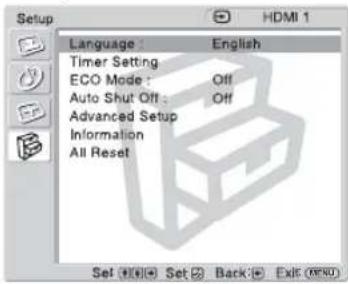 SONY KDL-40X1 - Settings Allows you to set/change - 2