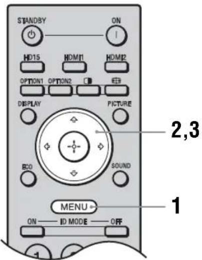 SONY KDL-40X1 - Descripción general de los menús - 1