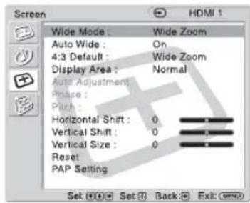SONY KDL-40X1 - Settings Allows you to set/change - 1