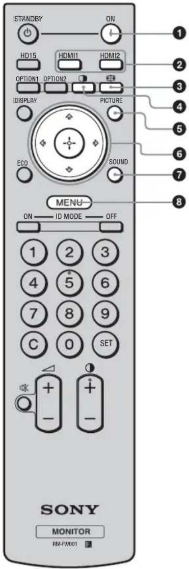 SONY KDL-40X1 - Mando a distancia - 1
