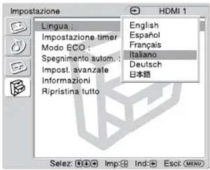 SONY KDL-40X1 - Impostazione Impostazioni - 1