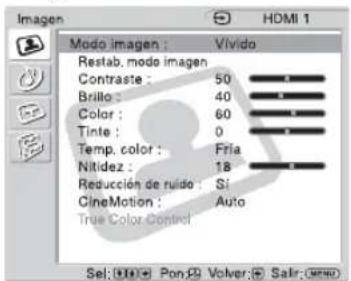 SONY KDL-40X1 - Ajuste Le permite ajustar/cambiar - 1