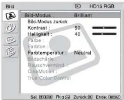 SONY KDL-40X1 - Bei einem PC als Eingangsquelle - 1