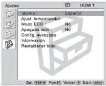 SONY KDL-40X1 - Ajuste Le permite ajustar/cambiar - 2