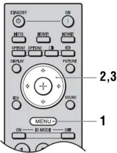 SONY KDL-40X1 - Übersicht über die Menüs - 1