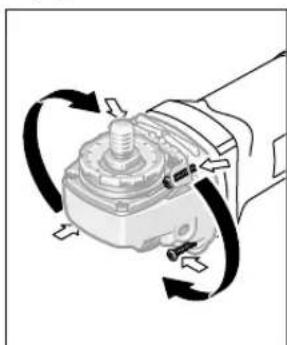 BOSCH GWS 15-125 CISTH Professional - Rotating the Machine Head - 1