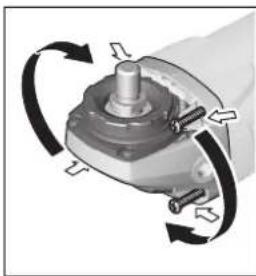 BOSCH 18-125 PL Inox Professional - Rotazione della testata ingranaggi - 3