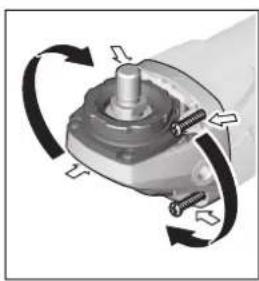BOSCH 18-125 PL Inox Professional - Reduktoriaus galvutés pasukimas - 1